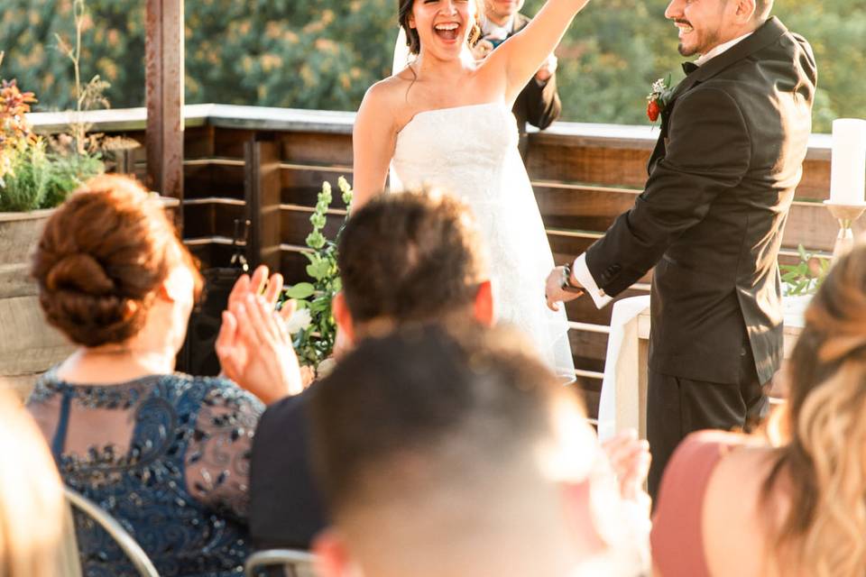 Rooftop micro wedding