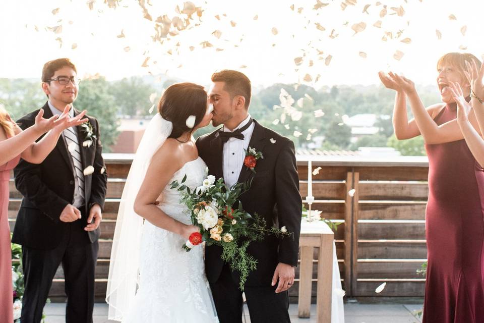 Rooftop micro wedding