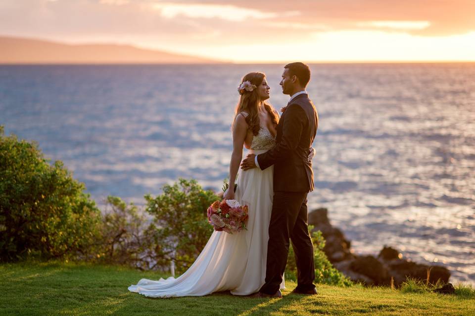 Real Bride Kelsey in a Truvelle Custom Gown