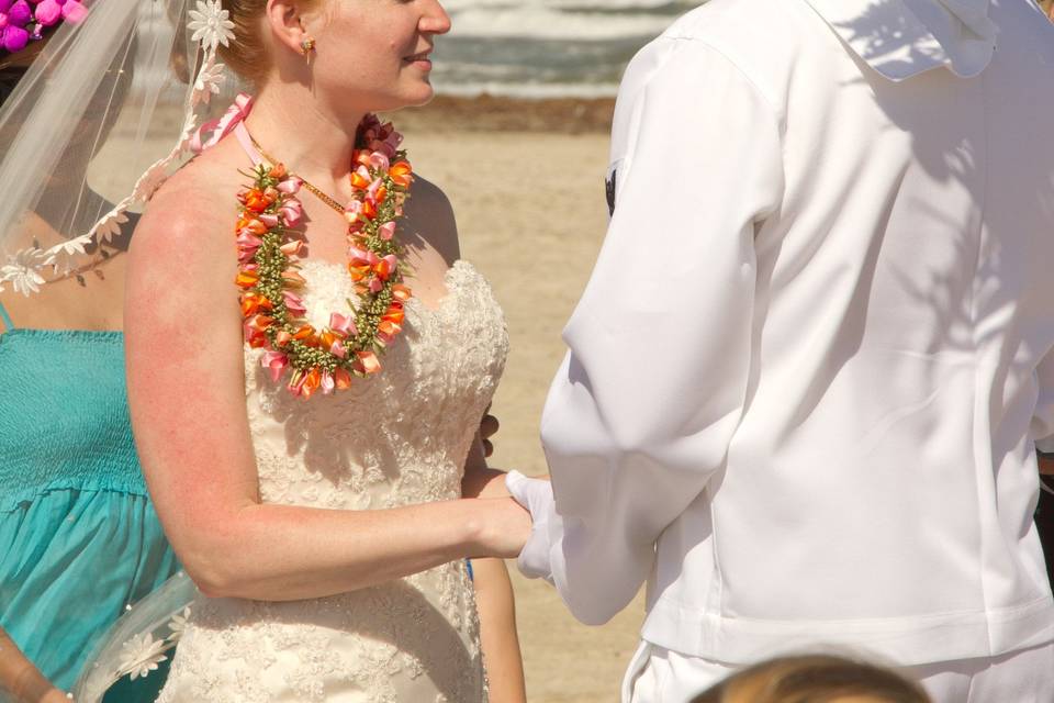 Outdoor wedding ceremony