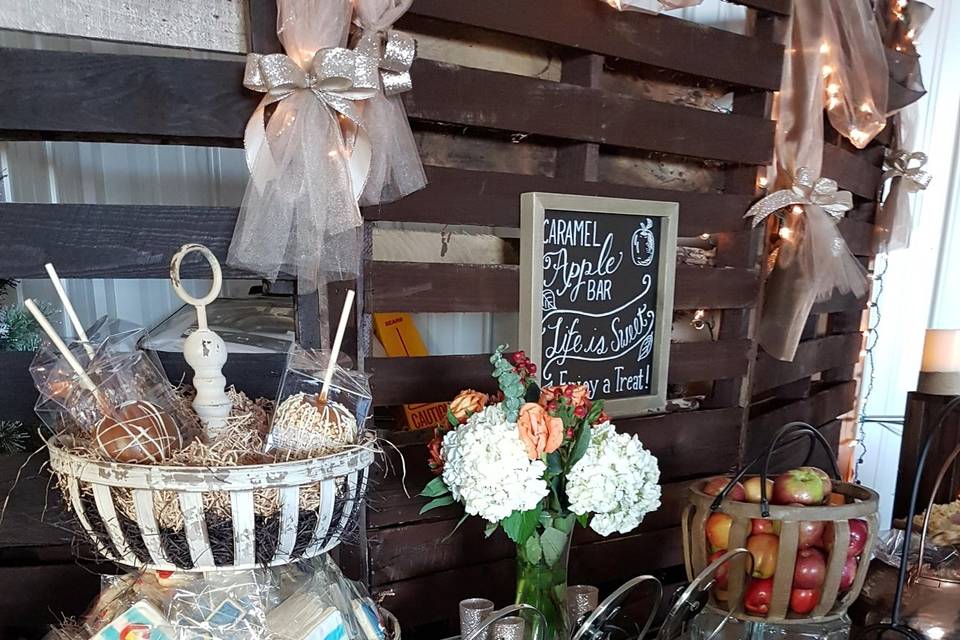 Caramel apple buffet