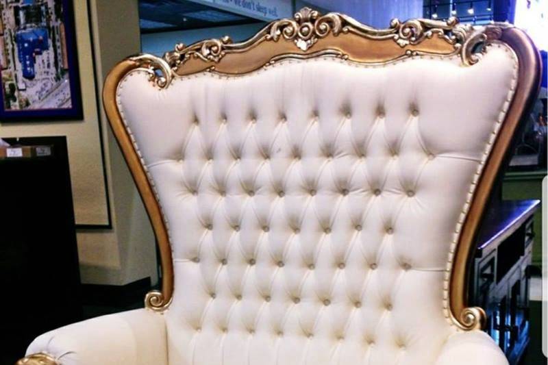 Check our amazing throne loveseat. Single chair available