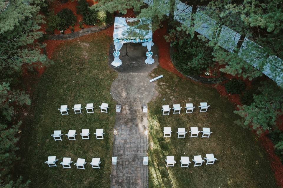 Above View Ceremony Area