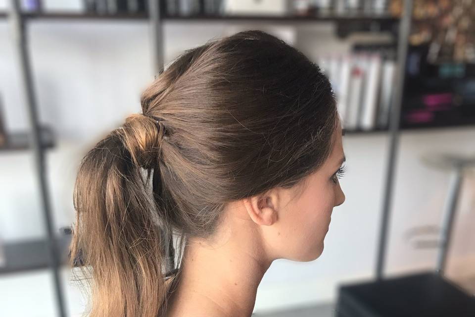 Neat ponytail