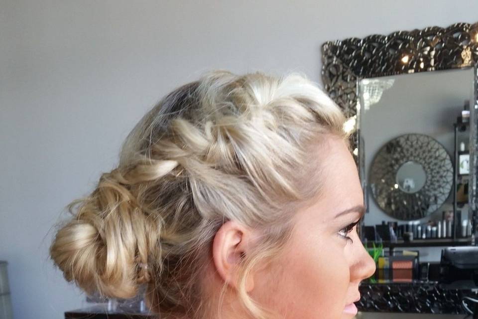 Braided updo