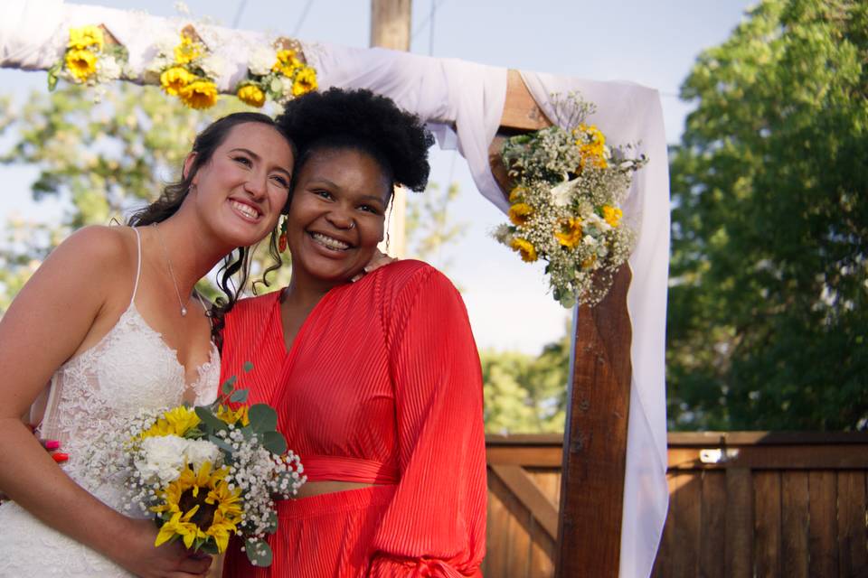 All smiles for this bride