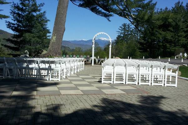 Outdoor ceremony area