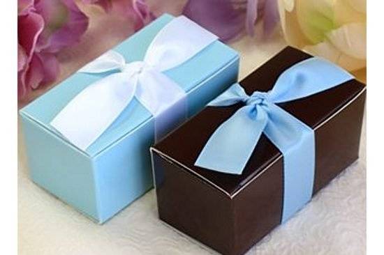 Satin Tie Bow + Ballotin Box DIY Favor Kit