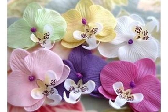 Beautiful Orchid Flower Soaps