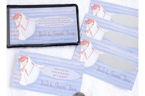 Bride and Groom Trivia Game