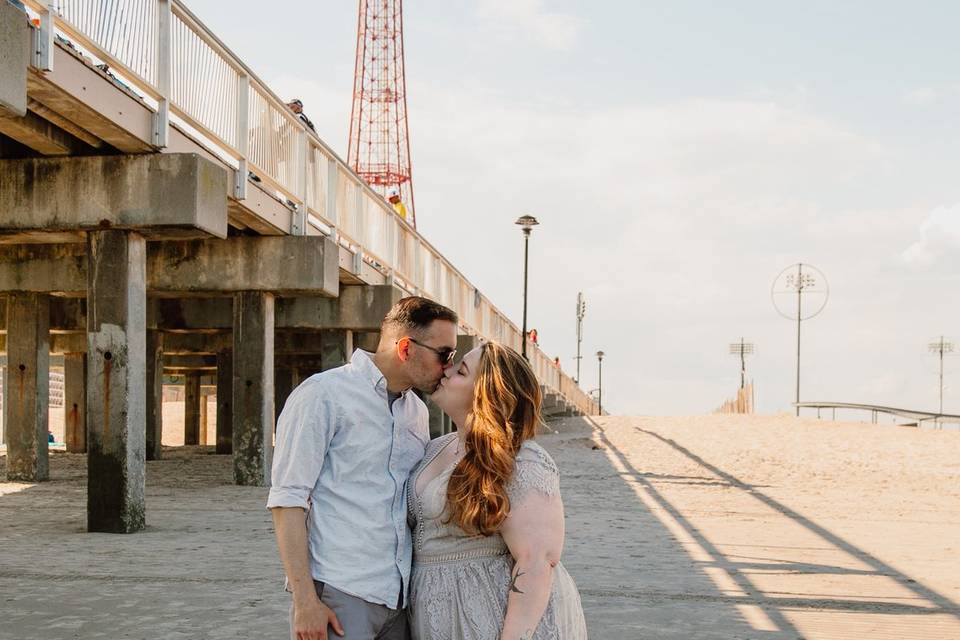 Coney Island Engagement sessio