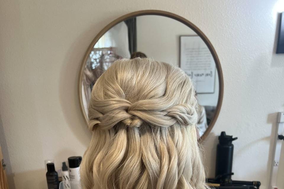 Bridal party hair