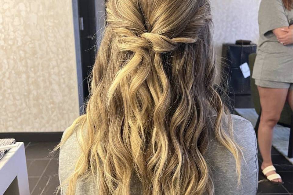 Bridal party hair