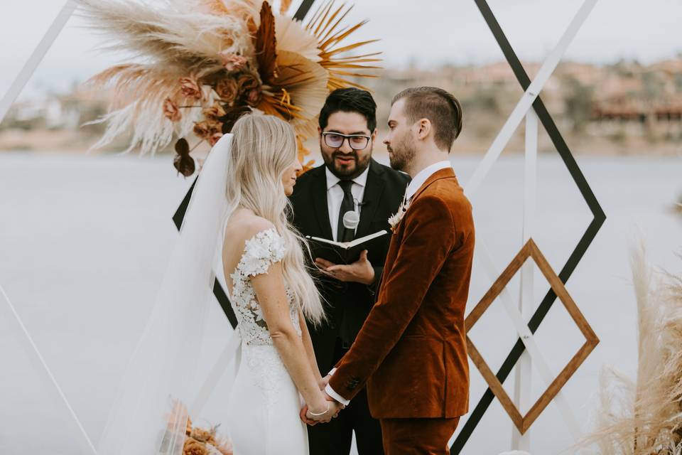 Officiant Alex, Reflection Bay