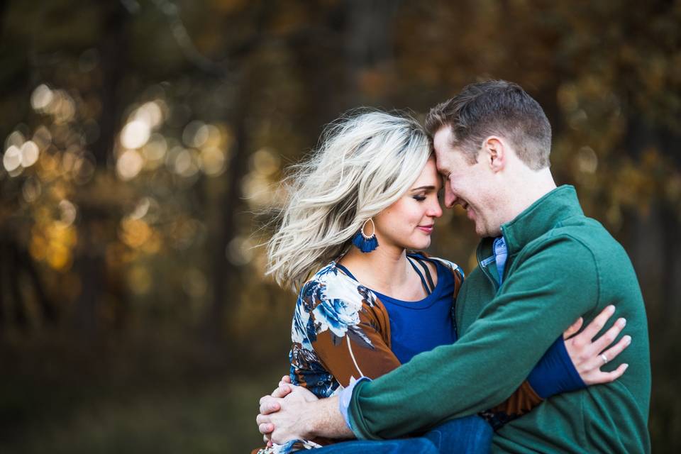 Newlywed kiss