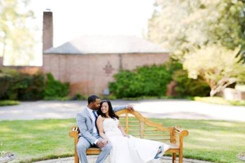 Newlyweds on the bench