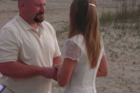 Married on the beach at Tybee ...