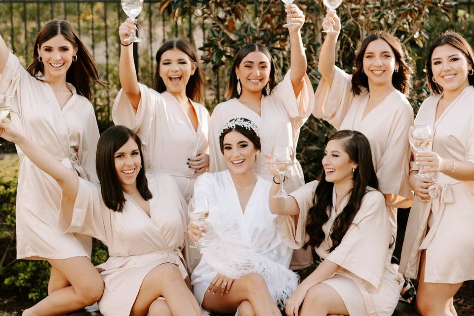 Anabella and bridesmaids