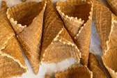 Wafle cones fresh made at you
