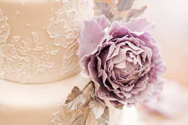 Hand sculpted sugar flowers