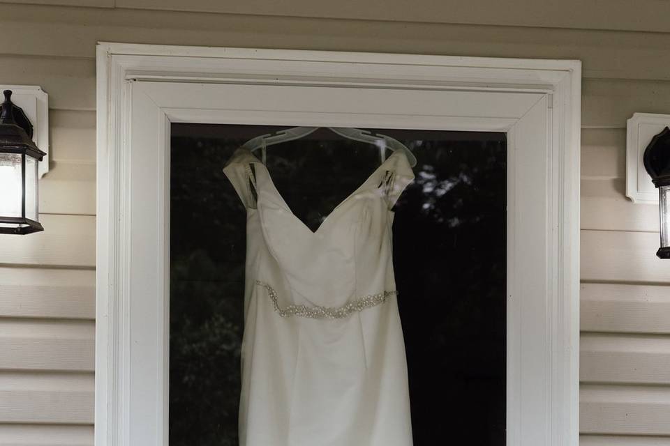 Wedding dress detail