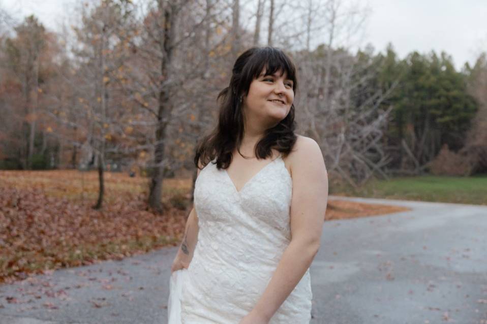 Bridal solo portrait