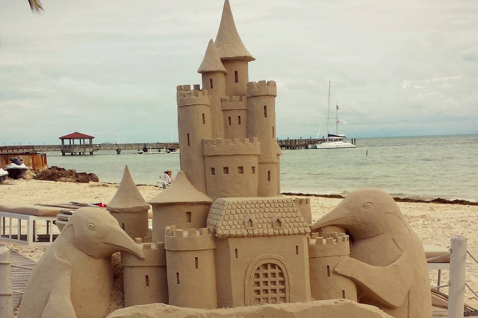 Sand and castle