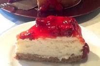 New York Style Cheesecake with Cherry topping