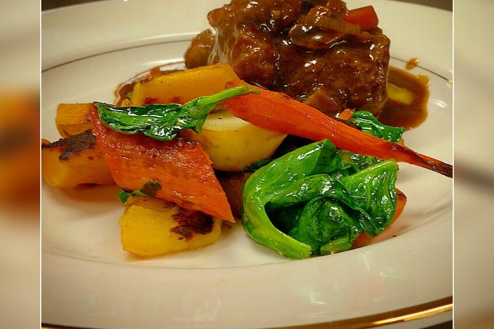 Beef Pot Roast, Steam Veggies