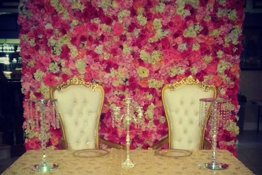 Bride & Groom table