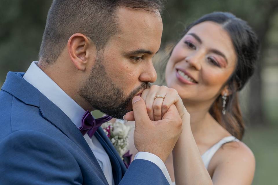 Bride in love