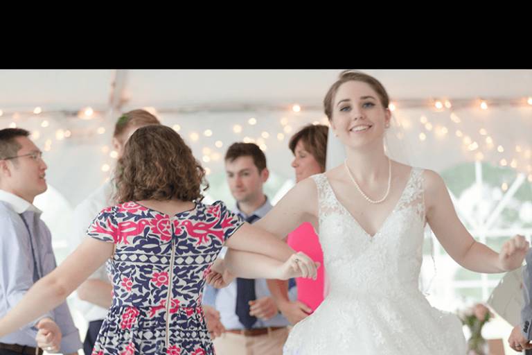 Smiling on the dance floor