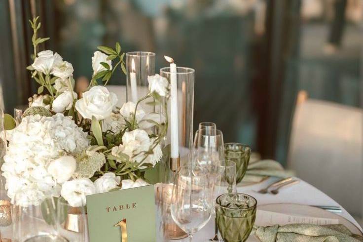 Green Garden Tablescape