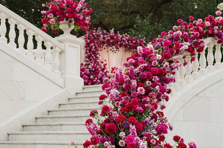 Floral stairs