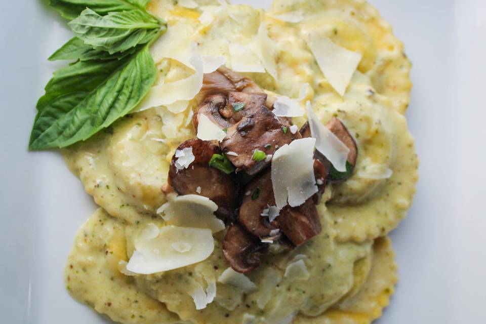 Wild Mushroom Stuffed Ravioli