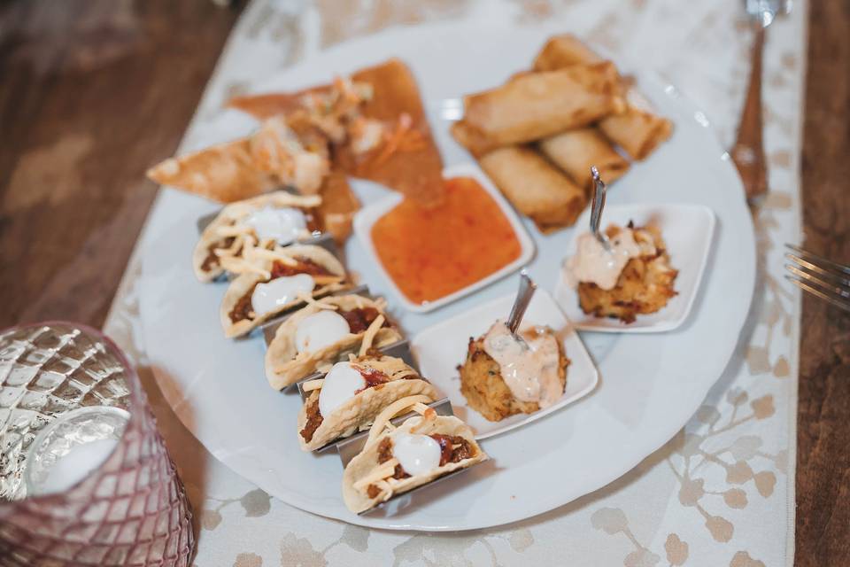 Variety of Hors d'Oeuvres
