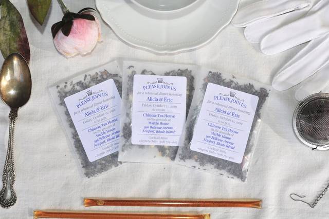 CUSTOM TEA FAVORS