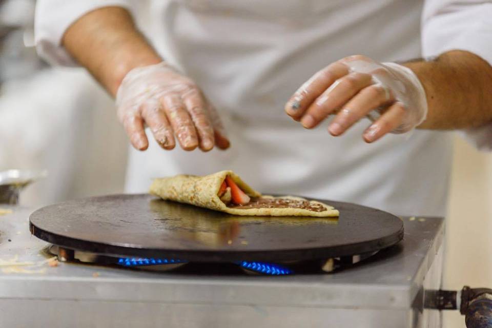 Chef stuffed crepe
