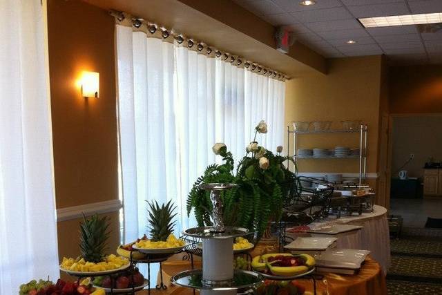 Buffet table