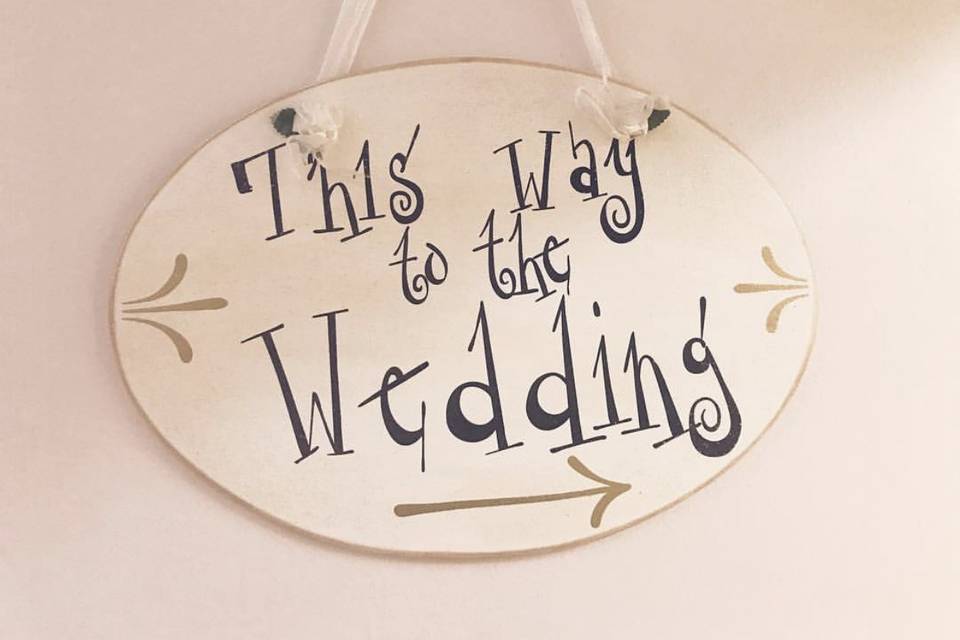 Wedding sign