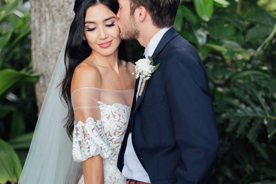 Stunning bride and groom