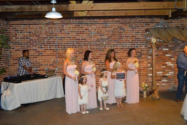 Bridesmaids and flower girls