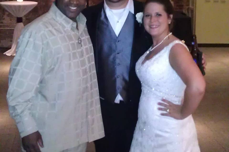 Front man and the newlyweds