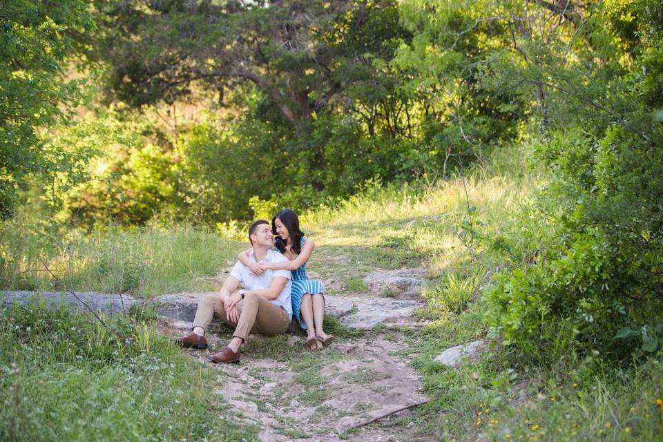 Texas summer engagement