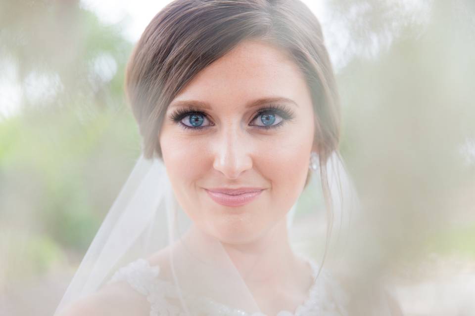 Dramatic Eyes bridal Portrait