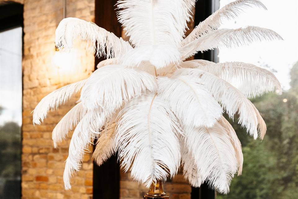 Feather Centerpiece
