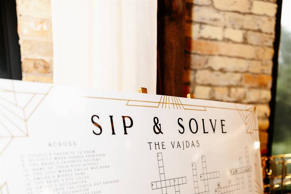 Sip & Solve Game