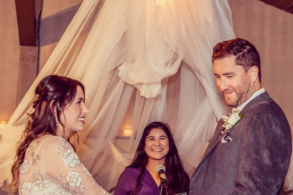 Officiant heading the ceremony | Photo by Fiona Image