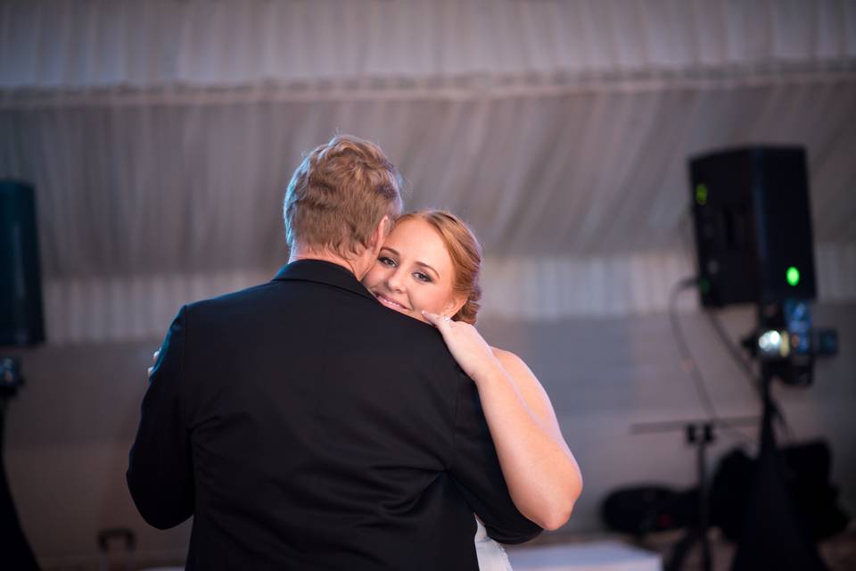 Man and woman dancing