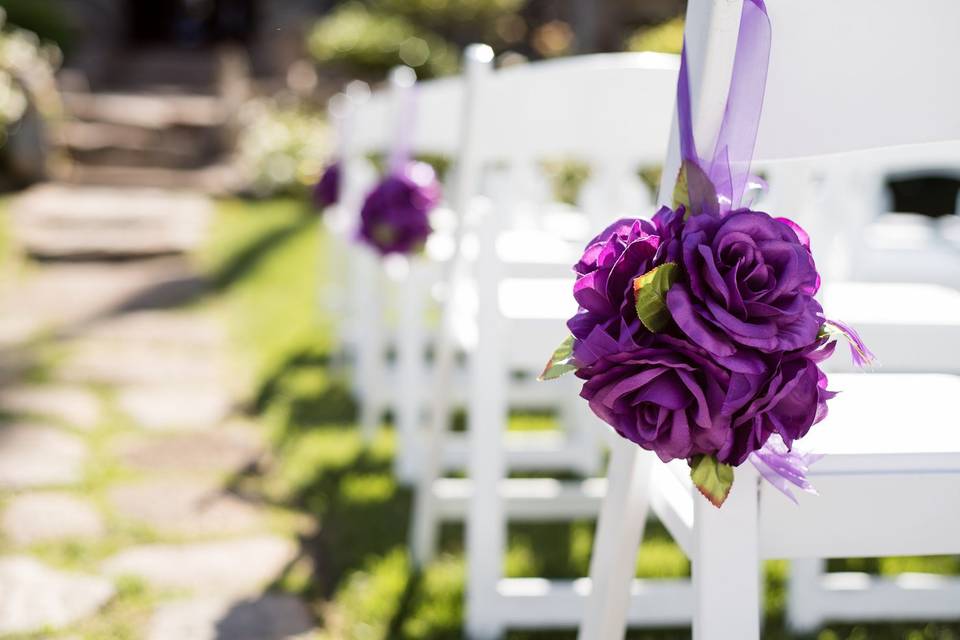 Ceremony Site with floral details